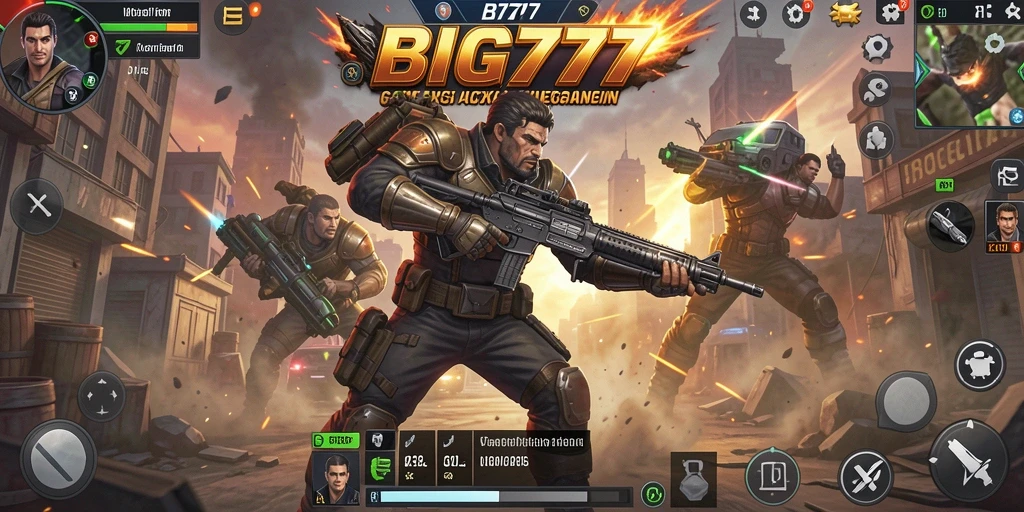 Tangkapan layar yang menunjukkan aksi mendebarkan dalam gameplay TPS.