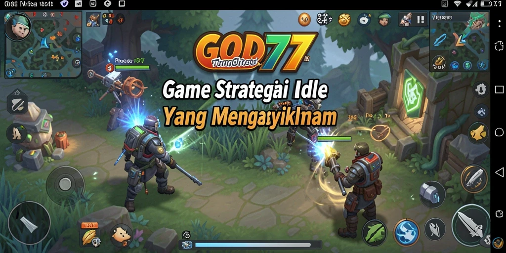 Tampilan gameplay <strong>GOD77</strong> yang menarik dengan elemen Idle yang menyenangkan.