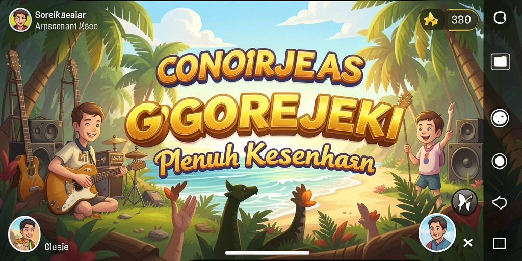 Tampilan gameplay menampilkan serunya permainan musik GOGOREJEKI.