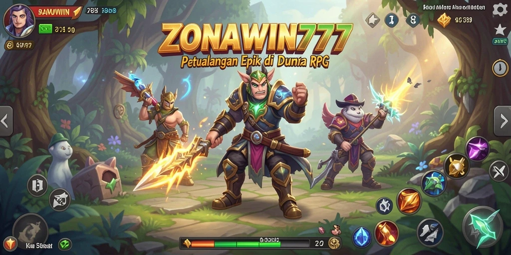 Tampilan seru gameplay ZONAWIN777 dengan pertarungan yang epik.